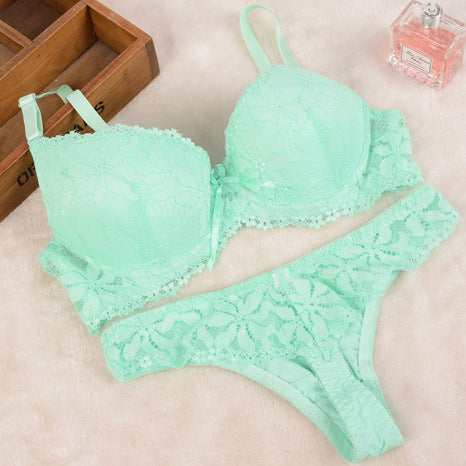 Lace Thong Set - Women's Sexy Lingerie Outfit