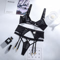 2024 Women's Sheer Lace Lingerie Set (3 Pieces)