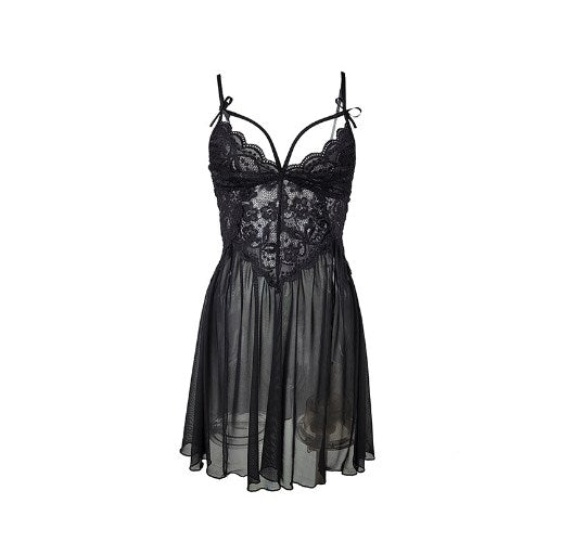Midnight Enchantment Lace Babydoll