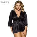 Sapphire Seduction Satin Kimono