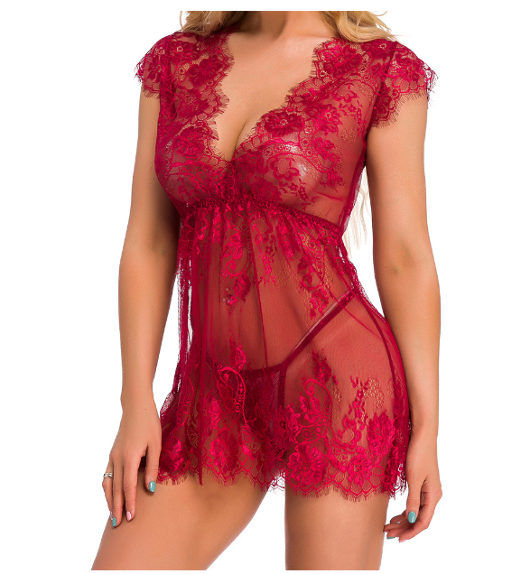 Curvy Confidence Lace Babydoll