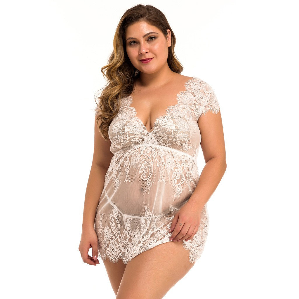 Curvy Confidence Lace Babydoll