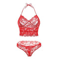 Scarlet Whisper Lace Set