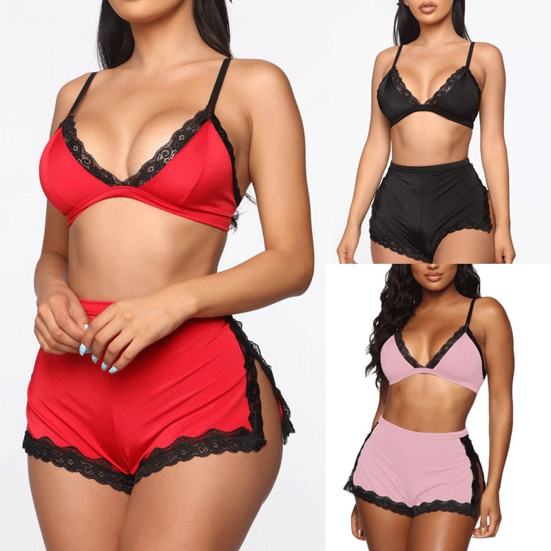 Blush Temptation Lace Lounge Set™