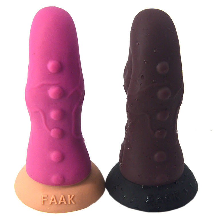 FAAK Silicone G-Spot Anal Plug with Suction Base