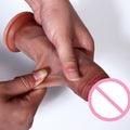 Double Layer Silicone Dildo for Manual Stimulation