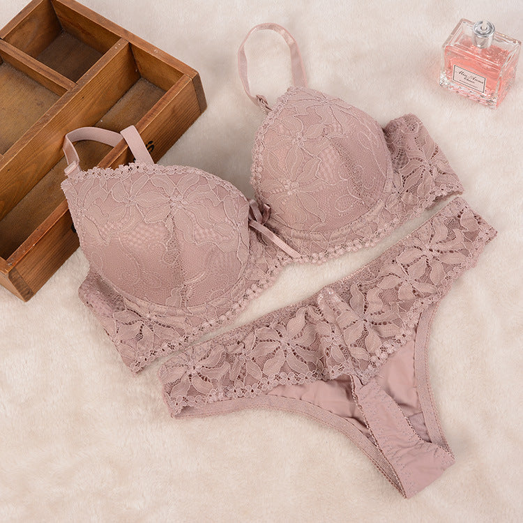 Lace Thong Set - Women's Sexy Lingerie Outfit