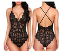 Midnight Temptation Lace Teddy