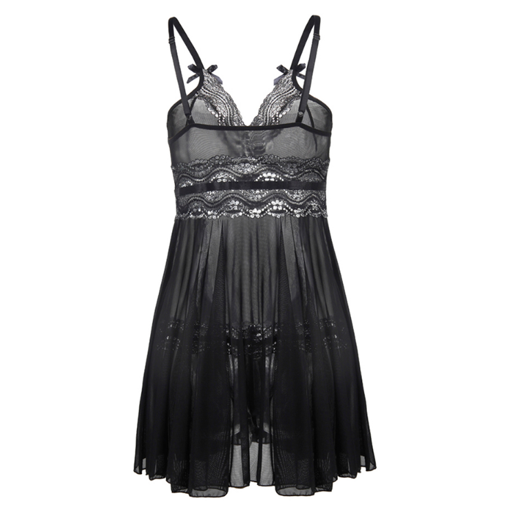 Midnight Enchantment Lace Babydoll